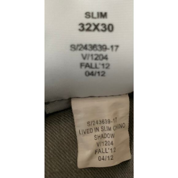 GAP LIVED-IN STRAIGHT LEG KHAKI PANTS, MENS, W32/L30, KHAKI GREY, MID RISE - Picture 10 of 11